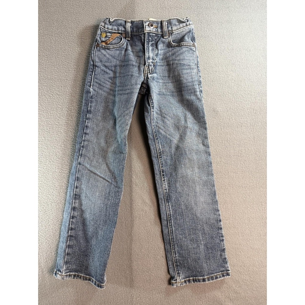 Ariat B5 Jeans Boys 7 Medium Wash Blue Slim Straight Denim Stretch Casual